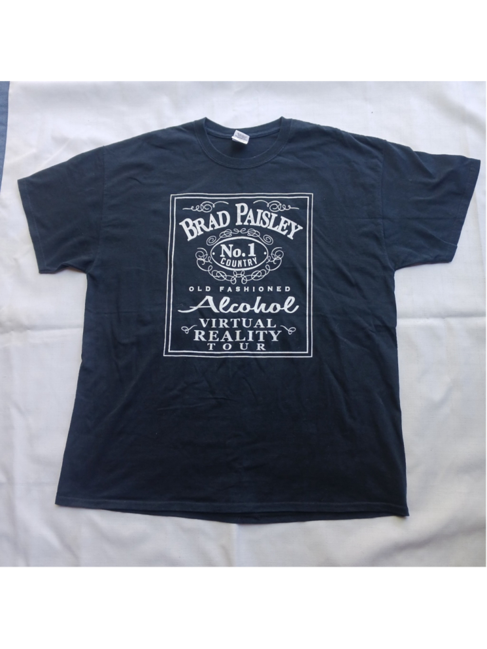 Brad Paisley Old Fashioned Alcohol Virtual Reality Tour Adult XL Black TShirt